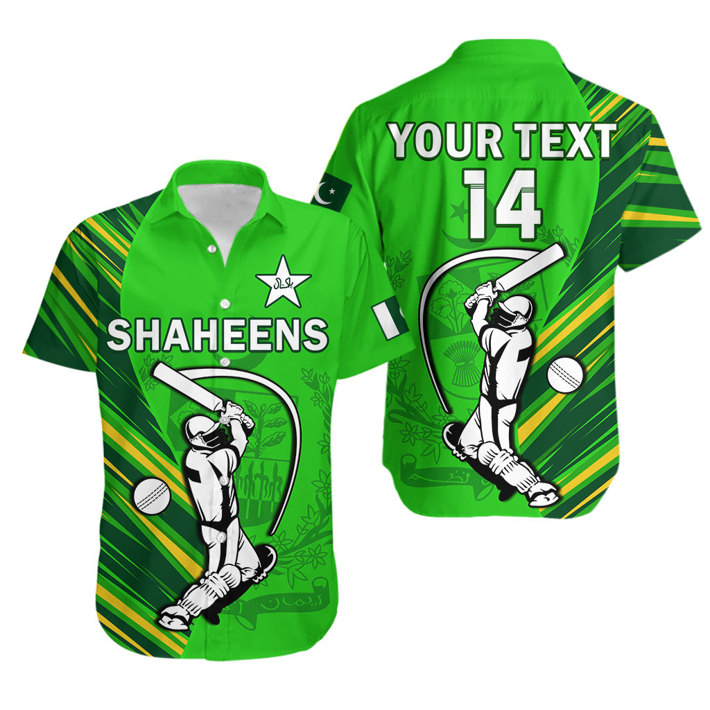 (Custom Text And Number) Pakistan Cricket Hawaiian Shirt Go Shaheens Simple Style Lt14