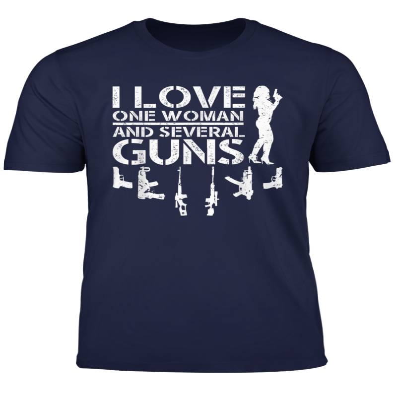 I Love One Woman Several Guns Gun Enthusiast T-Shirt