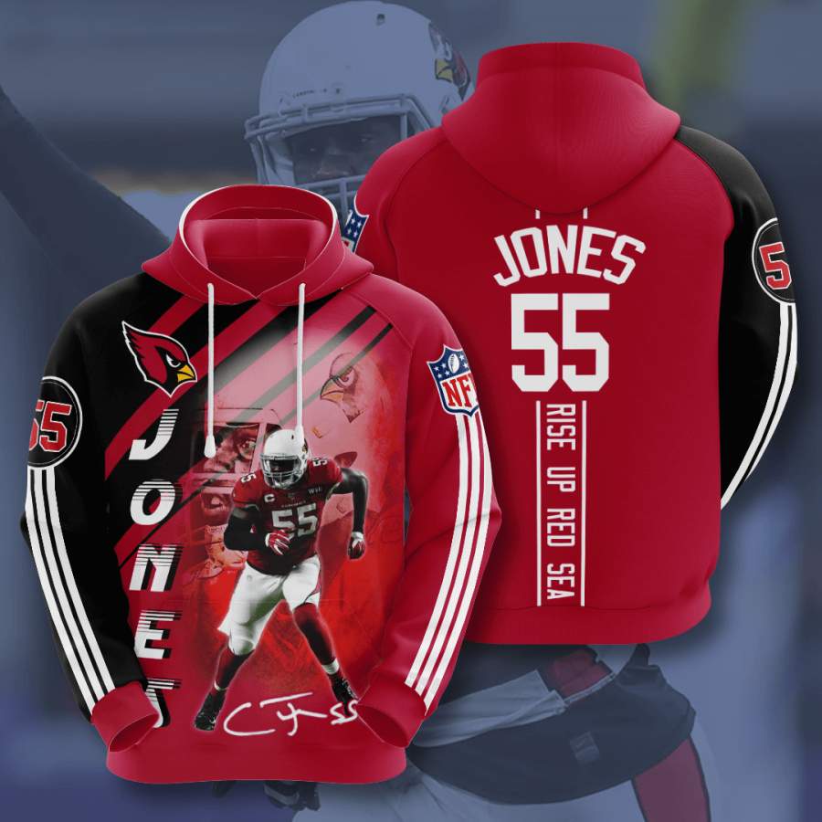 Arizona Cardinals Chandler Jones Hoodie Unisex 3D All Over Print