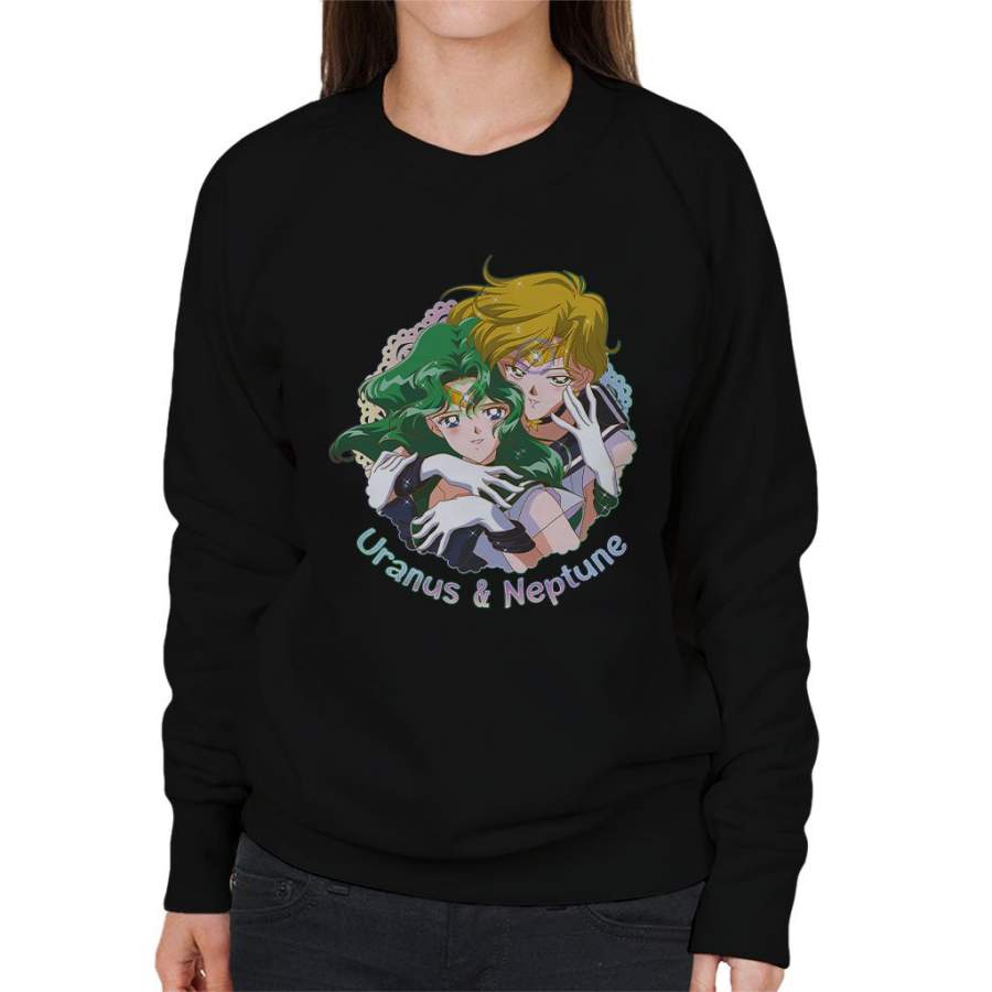 Sailor Moon Uranus And Neptune Embrace Women’s Sweatshirt