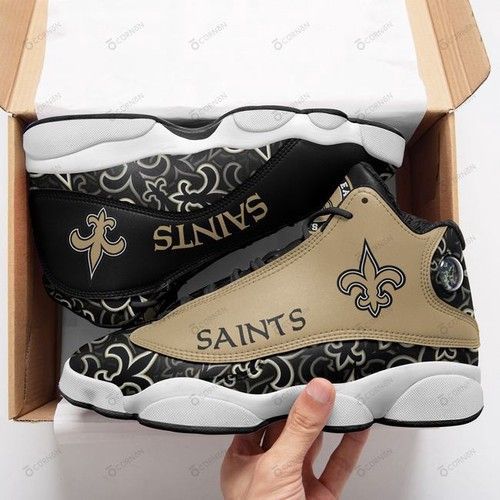 New Orleans Saints Air Jordan 13 Sneakers Personalized Shoes Design