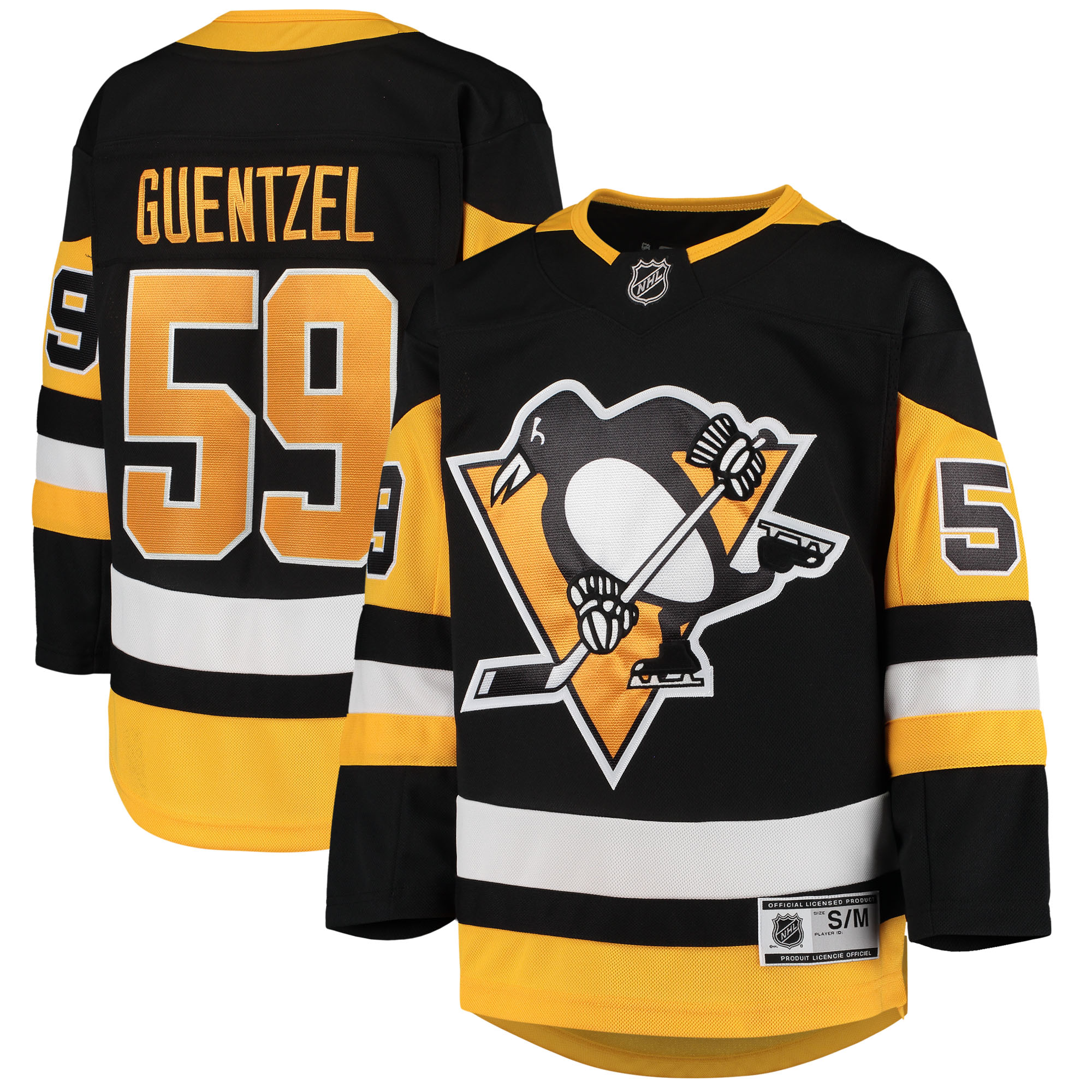 Jake Guentzel Pittsburgh Penguins Youth Home Premier Player Jersey – Black