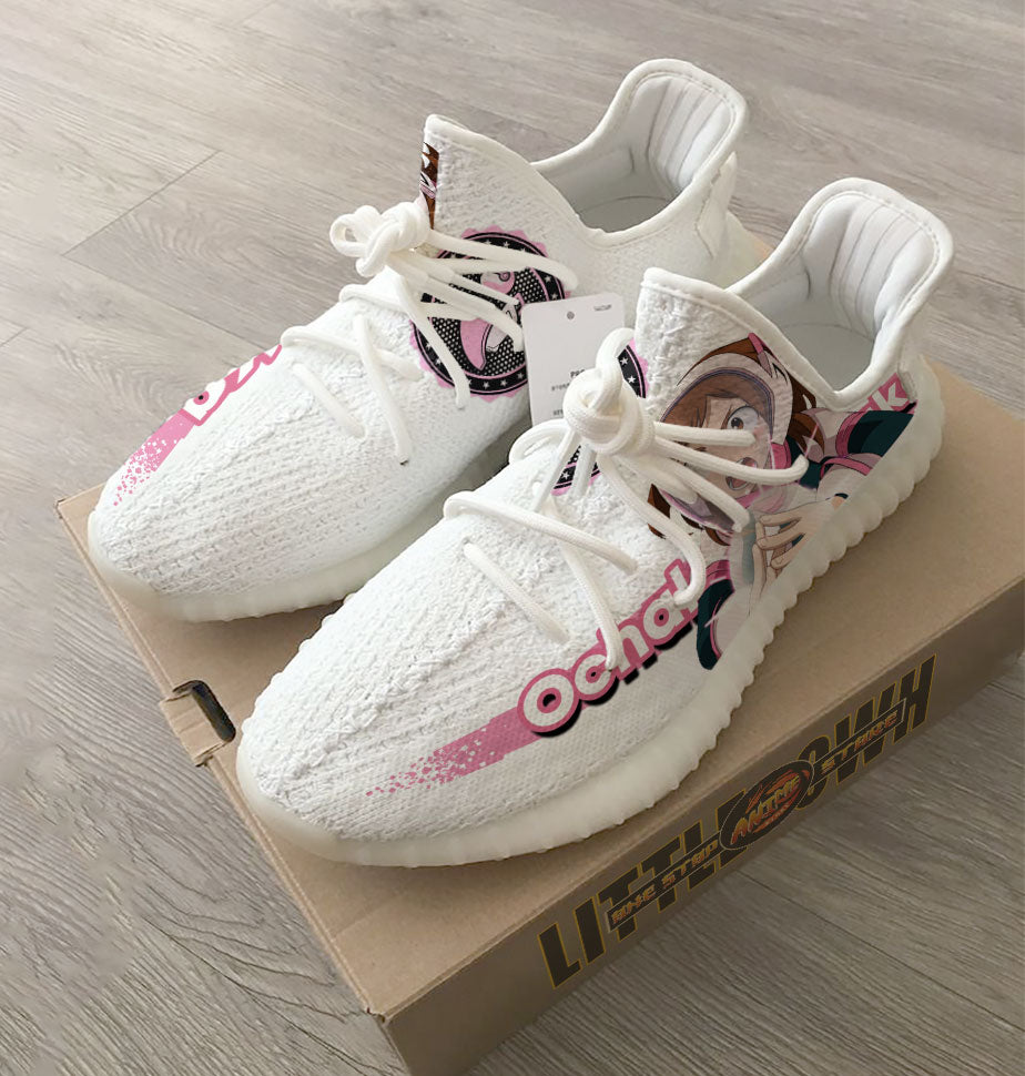 Ochaco Uraraka Shoes Custom My Hero Academia Anime Yz Boost Sneakers