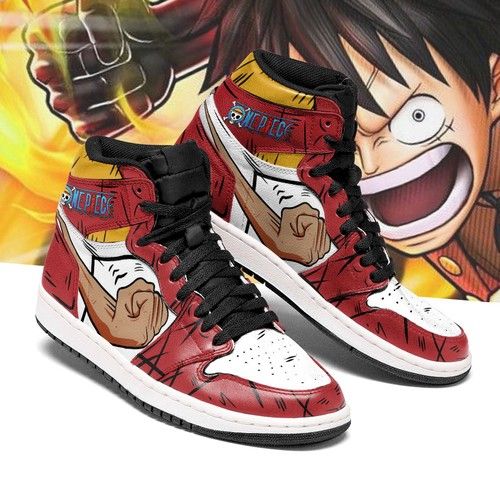 Gomu Gomu One Piece Jd Sneakers High-Top Jordan Shoes Customized Air Jordan High Sneakers Sport Sneakers