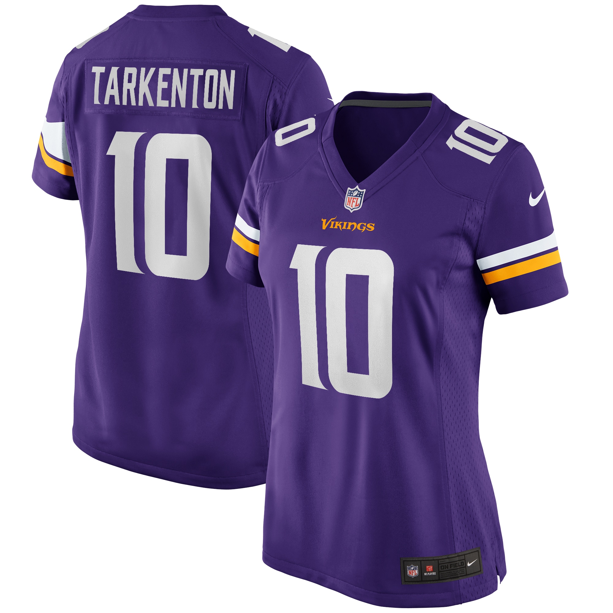 Women’s Minnesota Vikings Fran Tarkenton Purple Game Retired Player Jersey