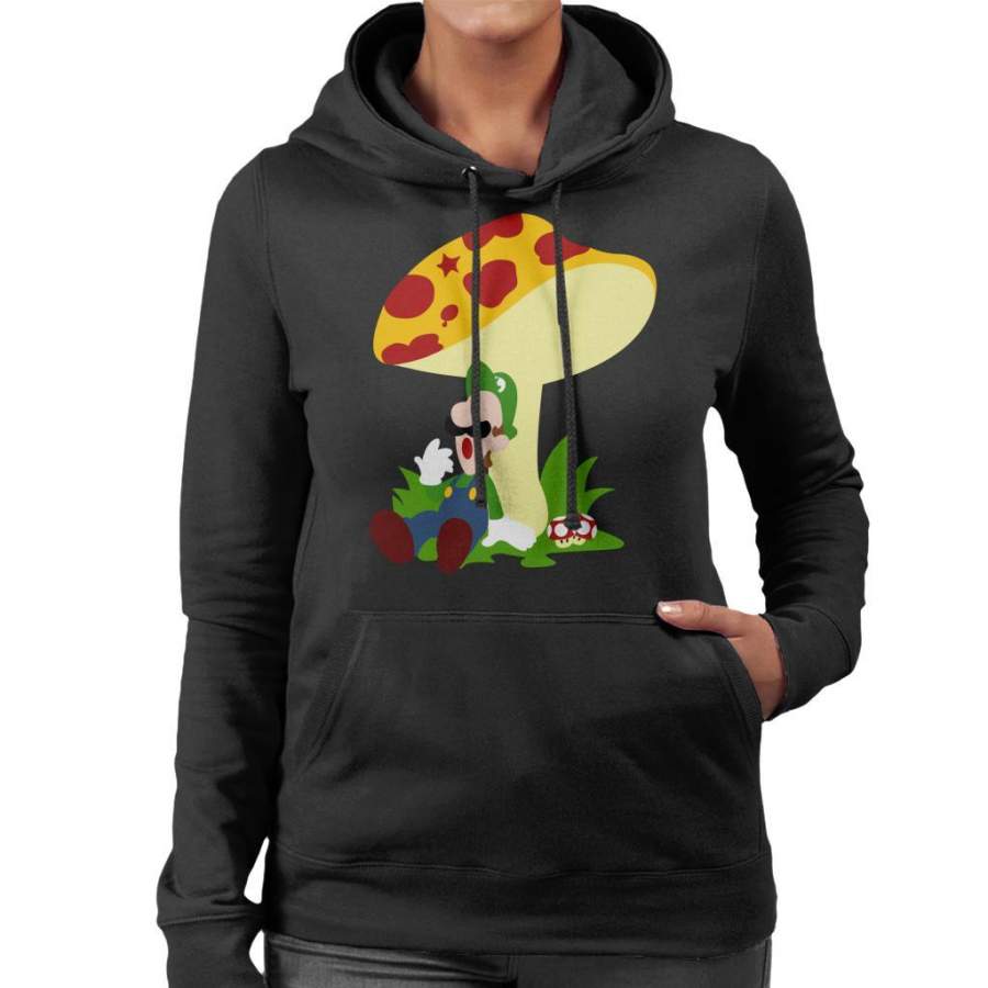 Super Mario Luigi Relaxing Time Women’s Hooded Sweatshirt