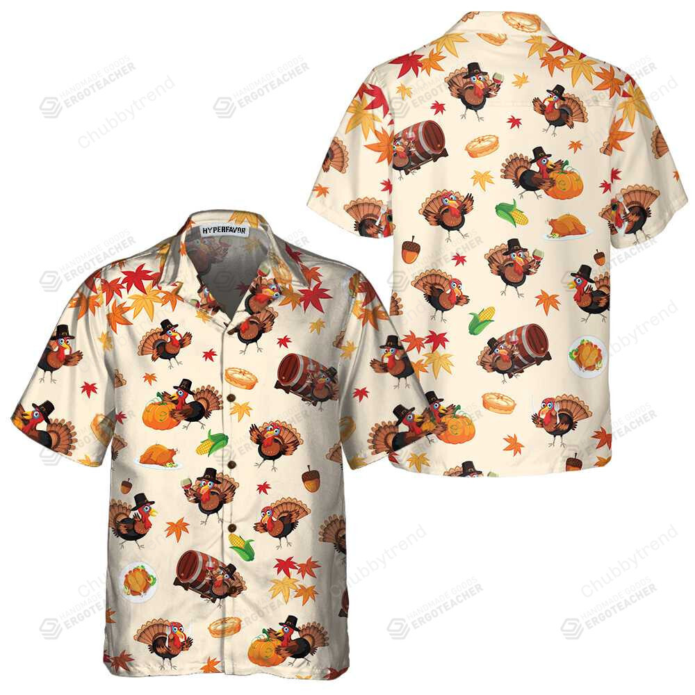 The Cutest Turkey For Thanksgiving Hawaii Shirt Ha76292