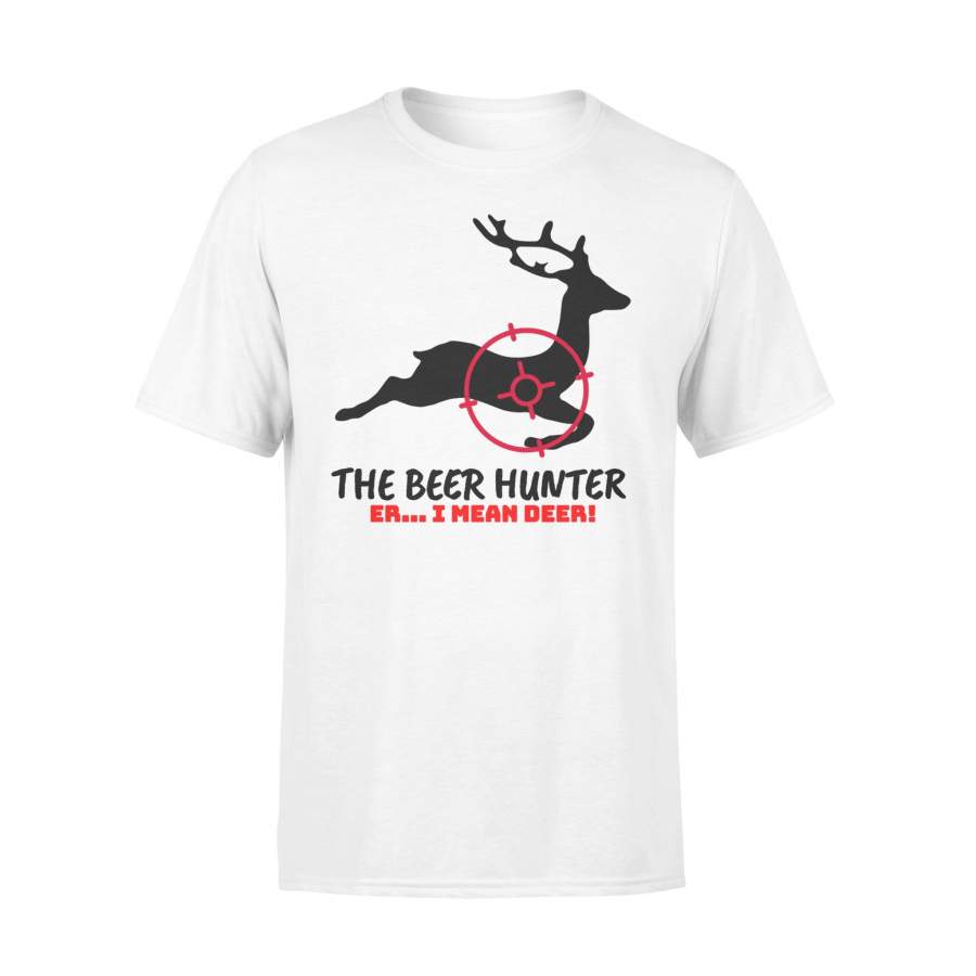 The Beer Hunter… Er I Mean Deer Funny Hunting T-Shirt for Men – FSD443