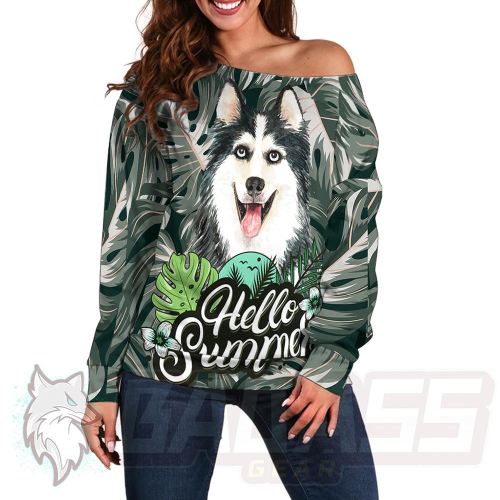 Husky Hello Summer HUK-0017 Off Shoulder Sweaters