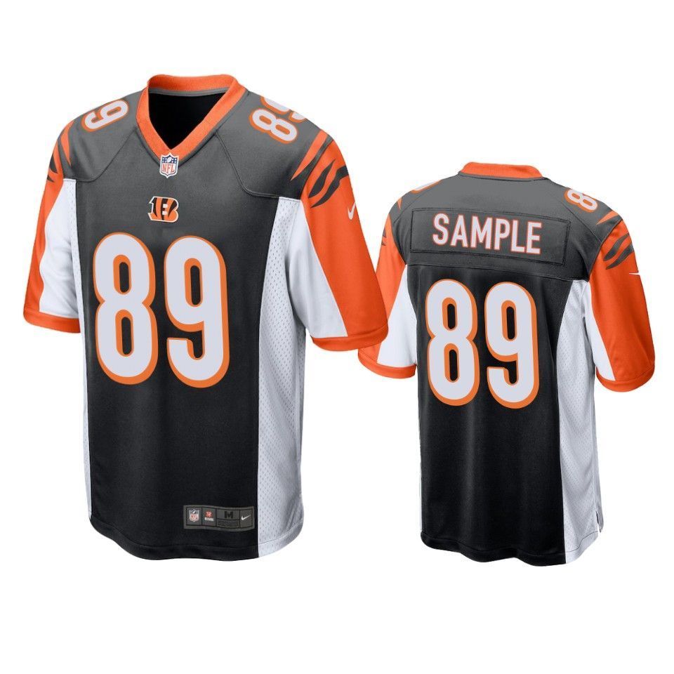 Cincinnati Bengals Drew Sample 2019 NFL Draft Black Game Jersey