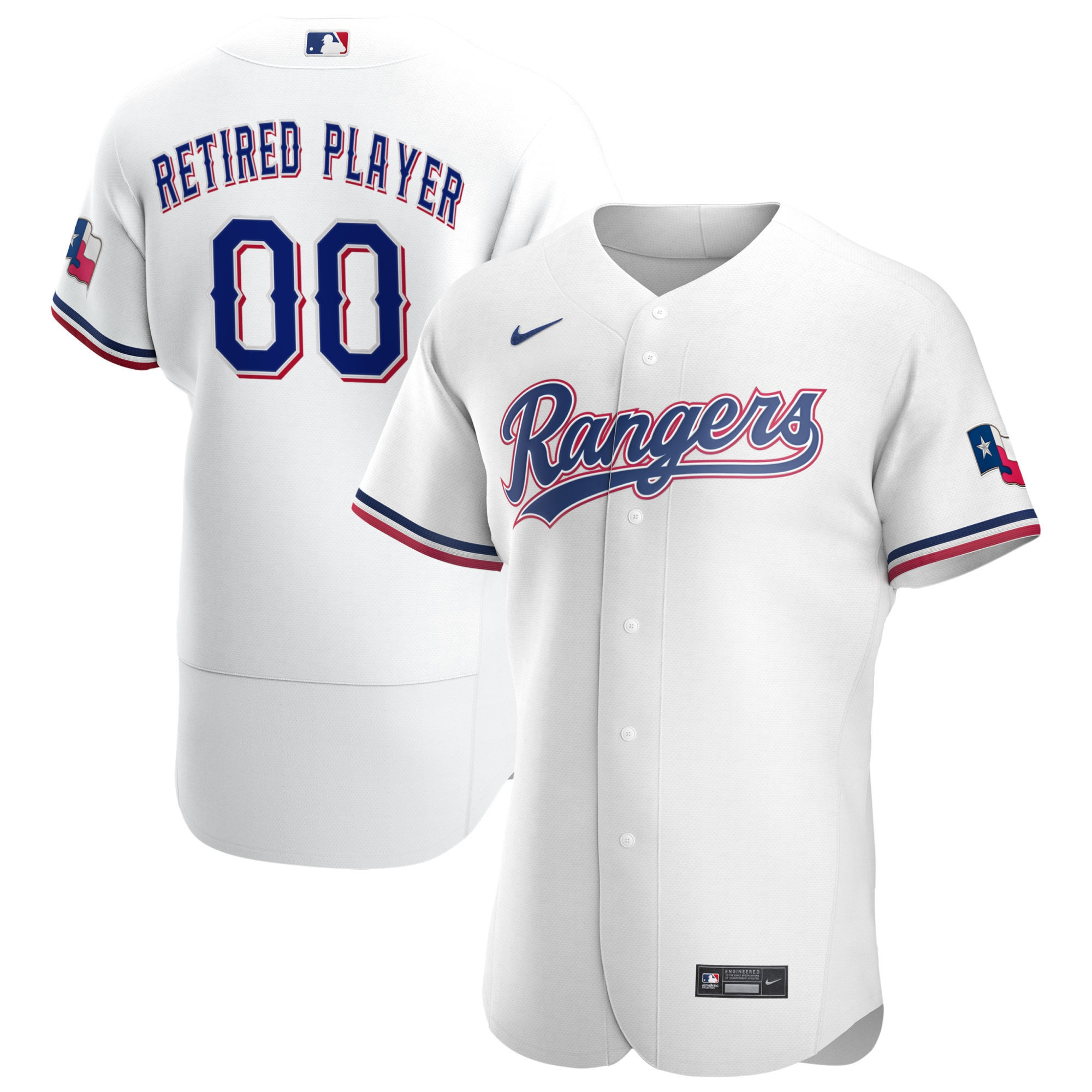 Texas Rangers Home Pick-a-player Retired Roster Authentic Jersey – White Custom Jerseys MLB Ver 1