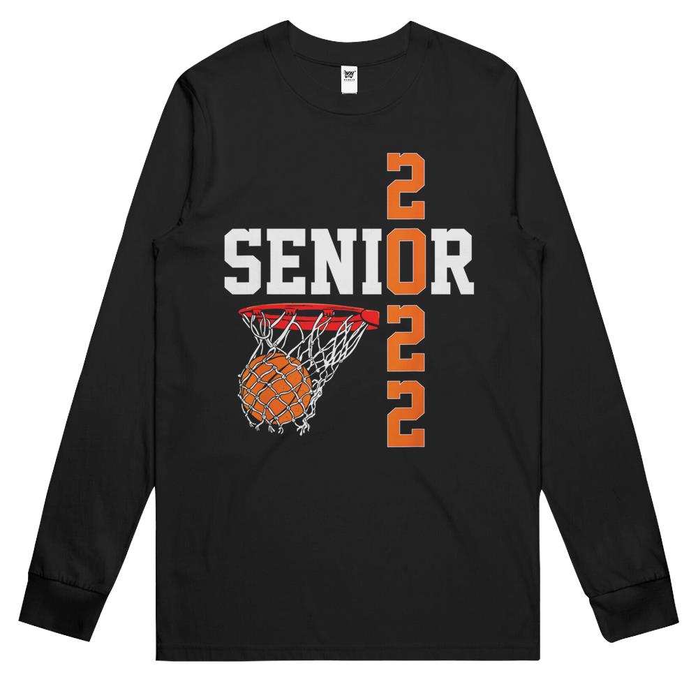 Graduation Senior Class 2022 Graduate Basketball Player Boys Long Sleeve T Shirts