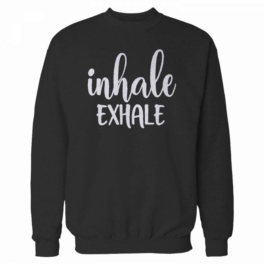 Yoga Lovers Inhale Exhale Meditation Sweatshirt