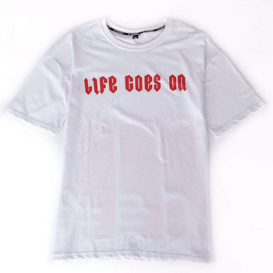 Men Hip Hop Summer Symbol Short Sleeve Cotton T shirt Street wear Fashion Top Tees Orange