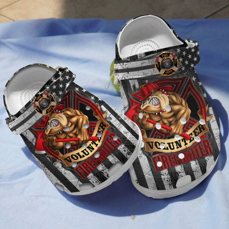 Volunteer Firefighter Of American Classic Shoes Clogs Gifts For Men Father Brother Son