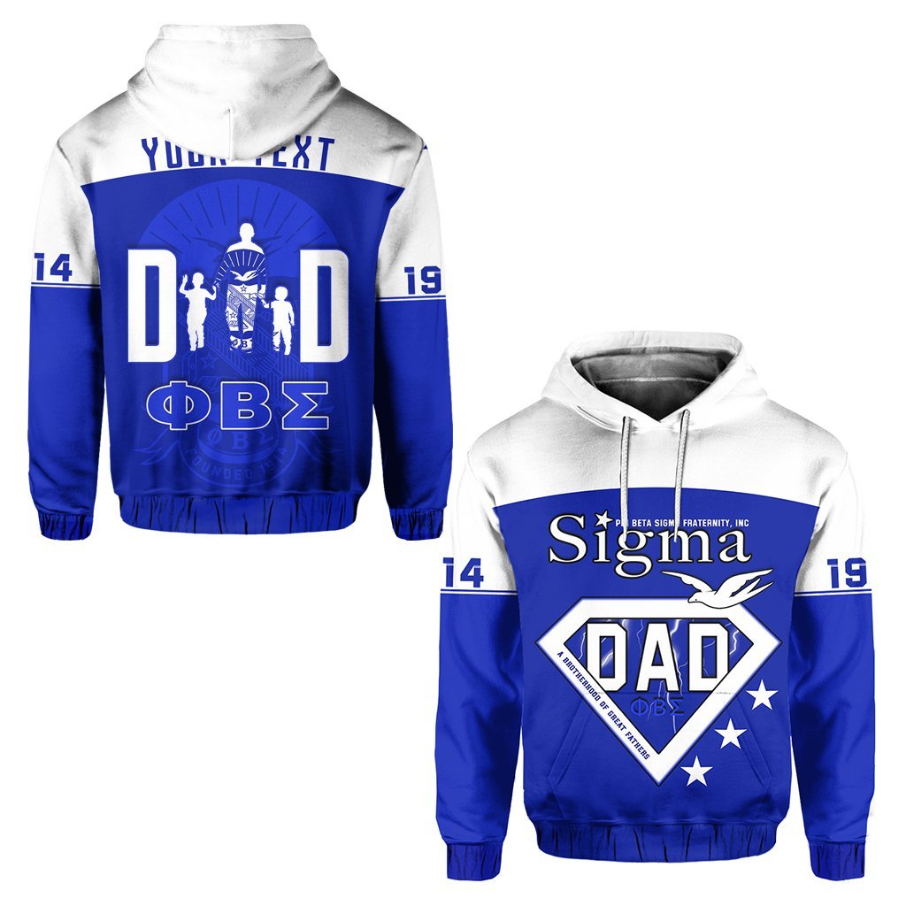 (Custom Personalised) Phi Beta Sigma  Hoodie Happy Father’S Day Lt13