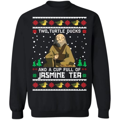 Uncle Iroh Two Turtle Ducks And A Cup Full Of Jasmine Tea Christmas Sweater