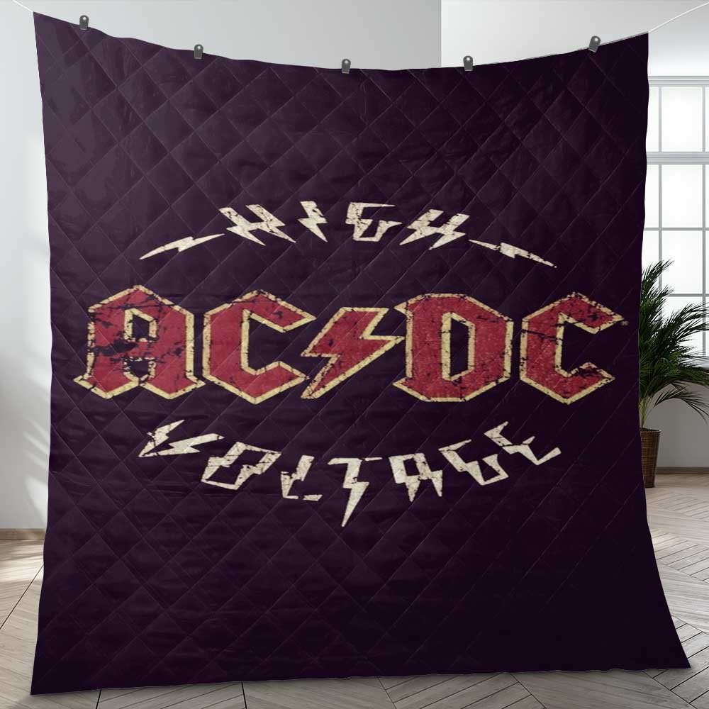 Ac/Dc Band Rock Music Thanks You For The Memories Christmas Gift Lover Quilt Blanket ,Ac/Dc Band Quilt Blanket