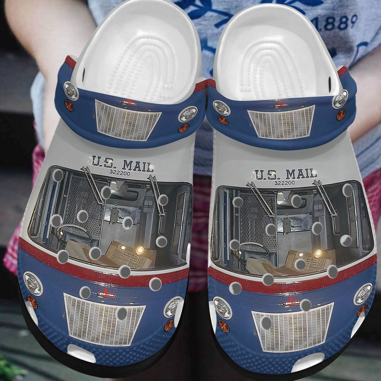 Postal Worker Personalized Clog, Custom Name, Text, Color, Number Fashion Style For Women, Men, Kid, Print 3D U.S Mail