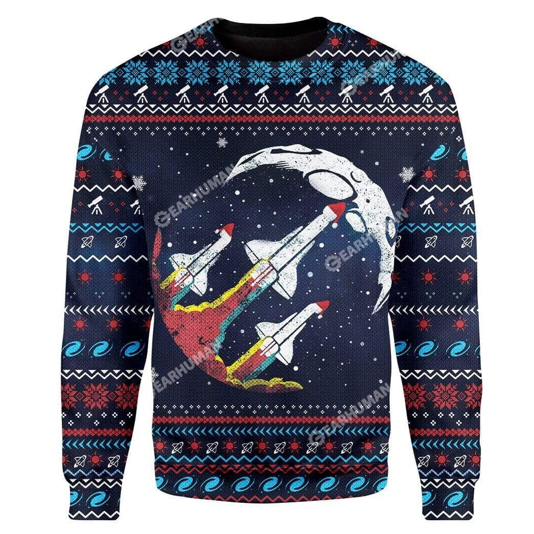 Ugly Nasa Retro Rocket Custom T-Shirt – Hoodies Apparel