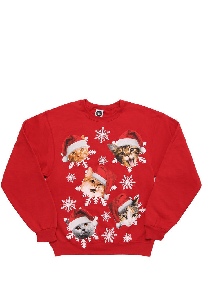 Snowflake Kittens Crewneck Sweatshirt