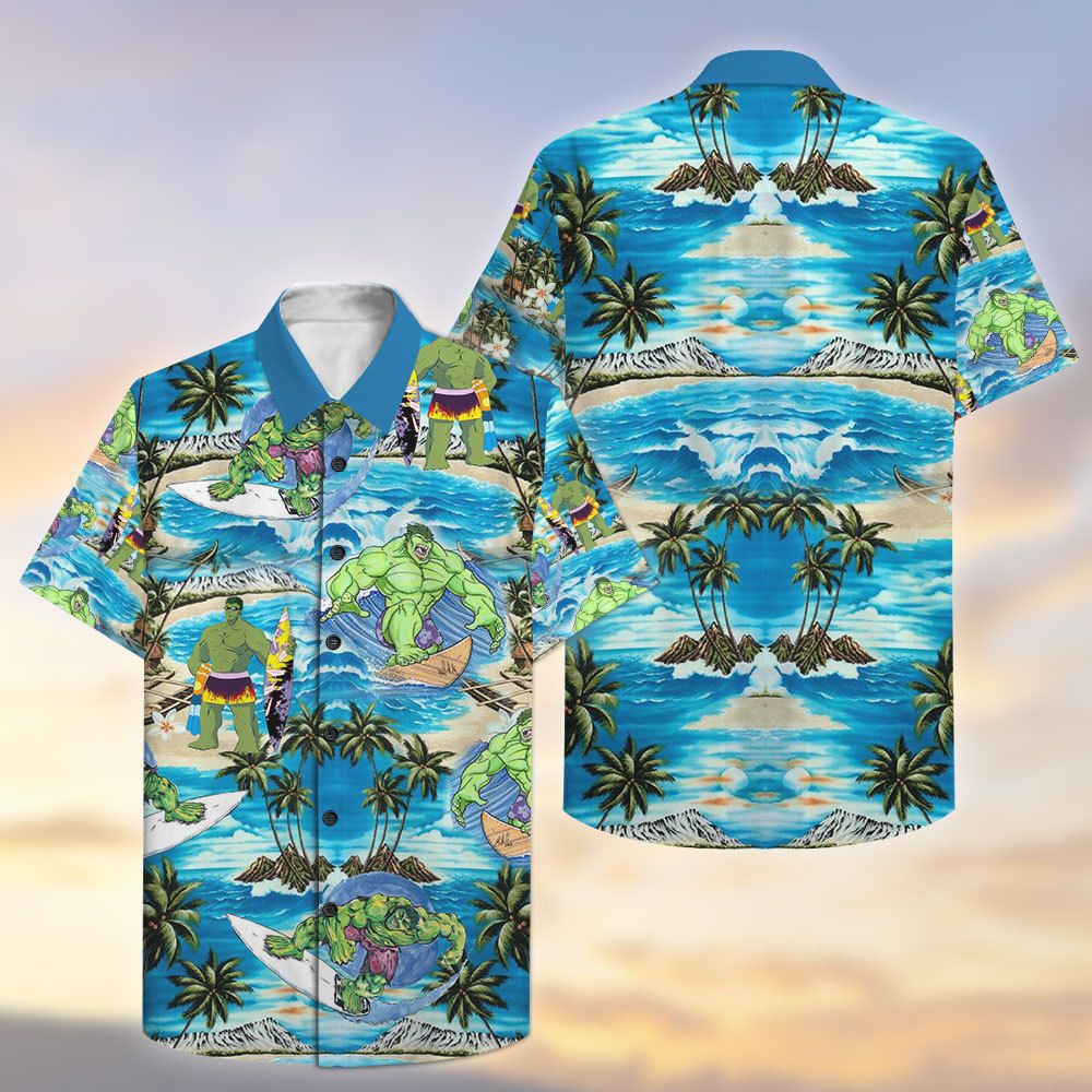 Greenhulk Hawaii Shirt Ha7383