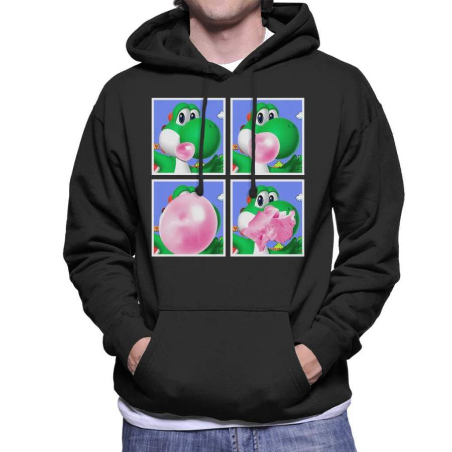 Yoshi Bubblegum Super Mario Men’s Hooded Sweatshirt