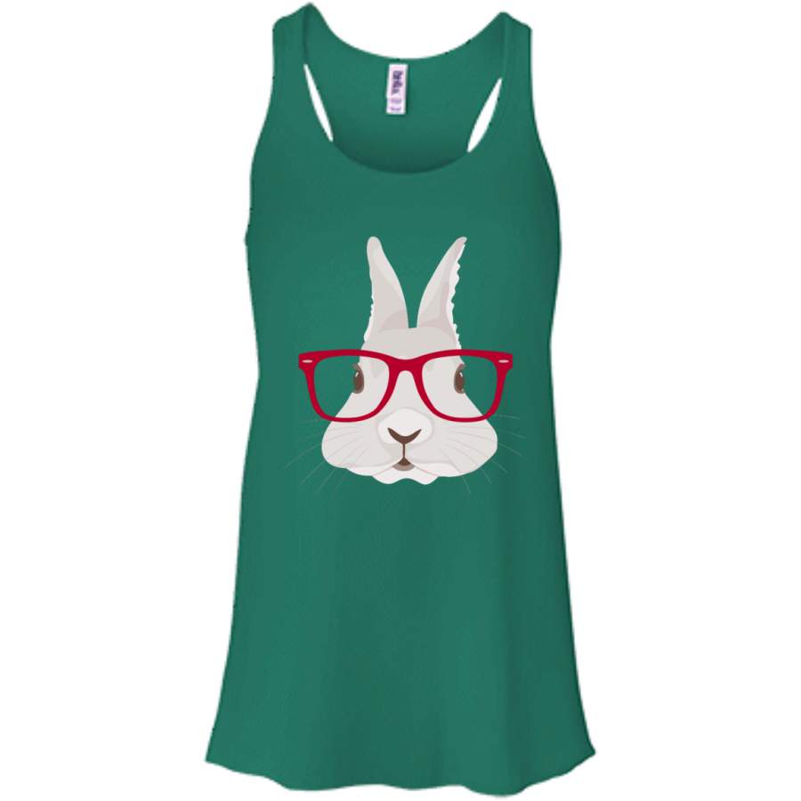 Mother’s Day – Adorable Hipster Emoji Bunny Rabbit – Women tank top – TEEEVER