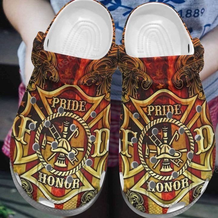 Pride Honor Fireman Shoes – Firefighter Crocs Clogs Gifts – Ff-Pride50 – Gigo Smart