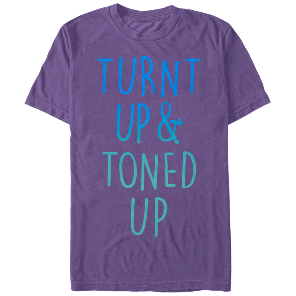 Chin Up Women’S Turnt Up And Toned Up  Boyfriend Tee