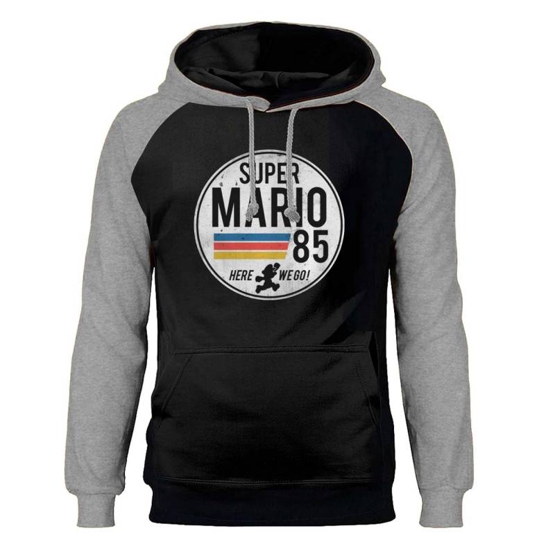 Super Mario 85 Hoodies  Raglan Hooded Sweatshirts Hoodie