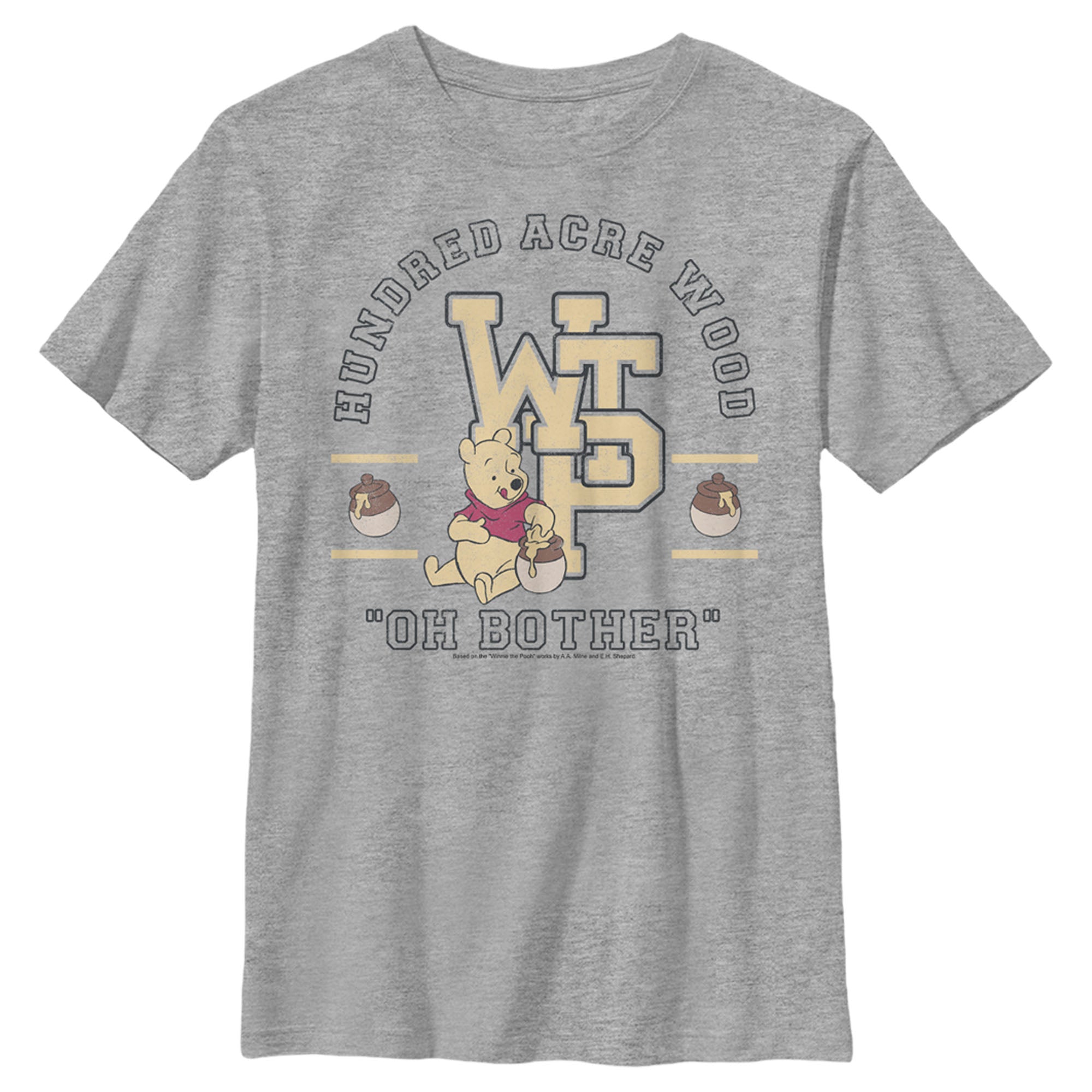 Boy’S Winnie The Pooh Bear Collegiate T-Shirt