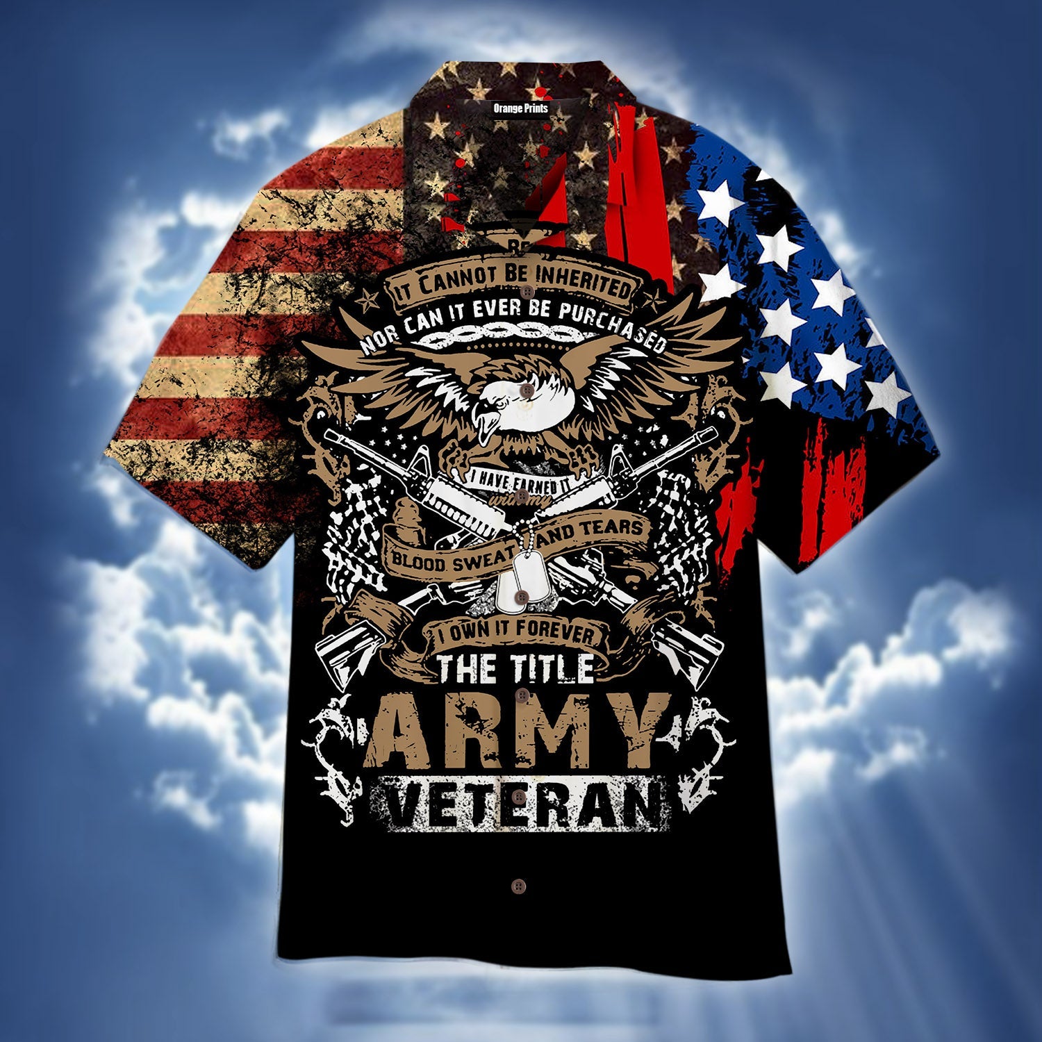 Us Eagle Army Veteran Hawaiian Shirt – For Men And Women