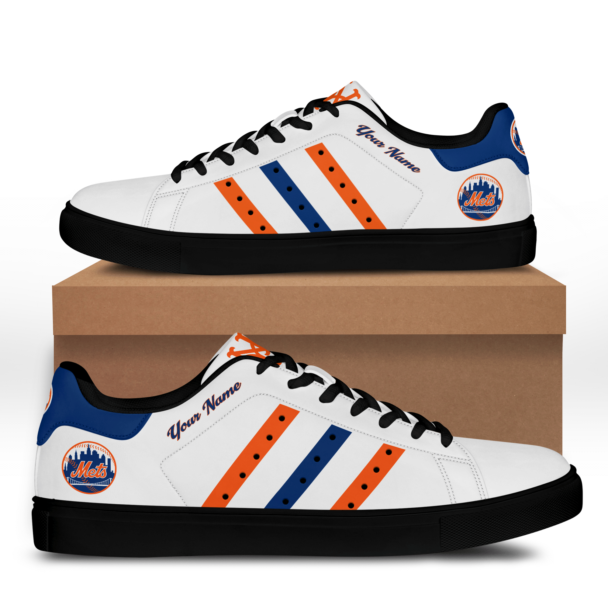 New York Mets Custom Name Lowtop Shoe V2