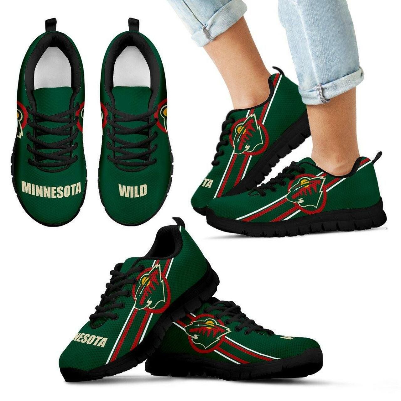 Minnesota Wild Sneakers Fall Of Light Running Shoes For Men, Women Shoes12589