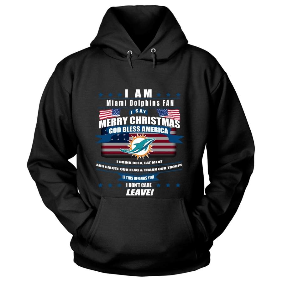 God Bless America T Shirt, Miami Dolphins T Shirt – Hoodie