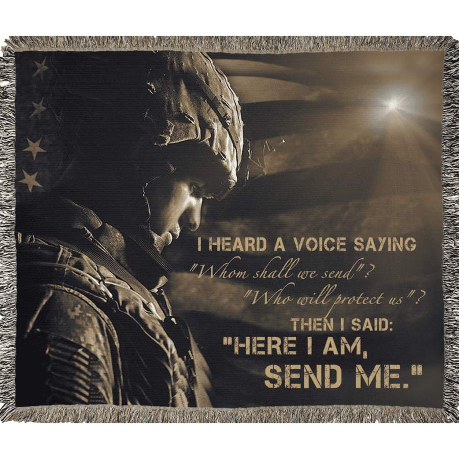 Blanket Gift For Veteran I Heard A Voice Saying