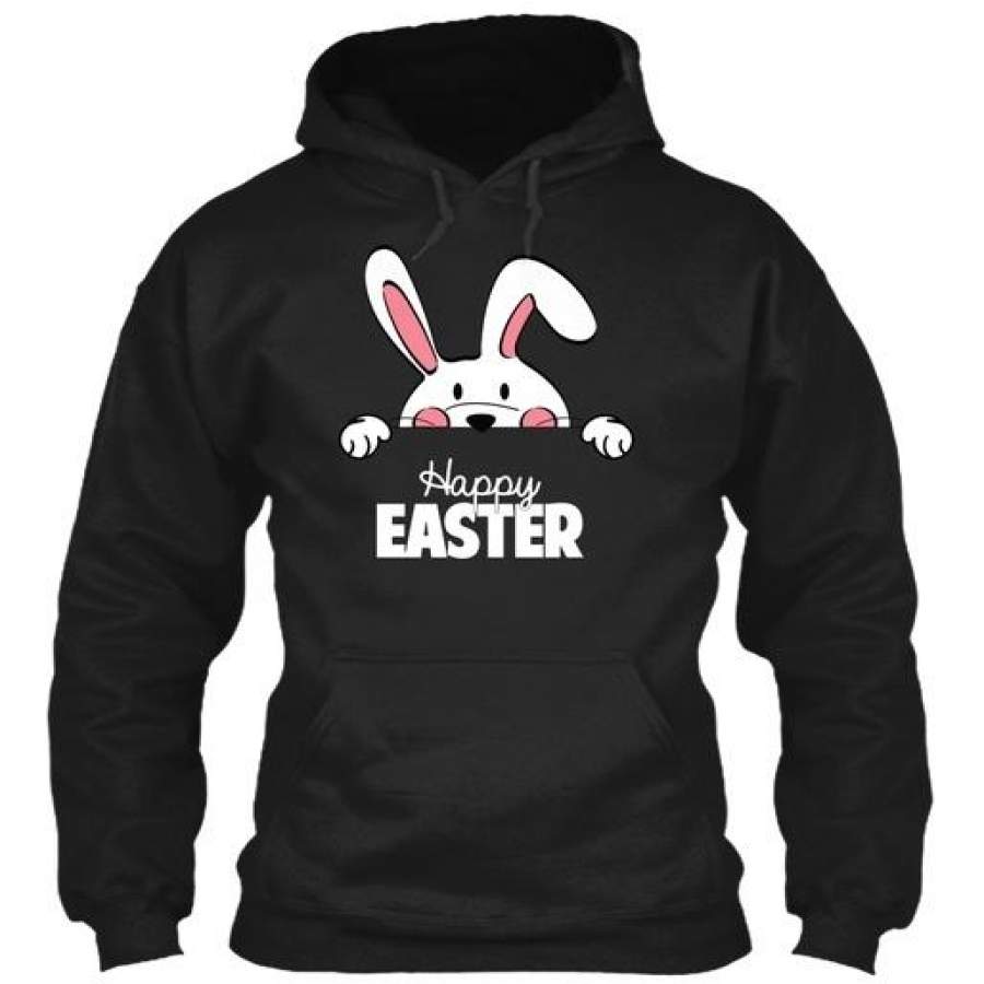 Rabbit Happy Easter T Gildan Hoodie Sweatshirt