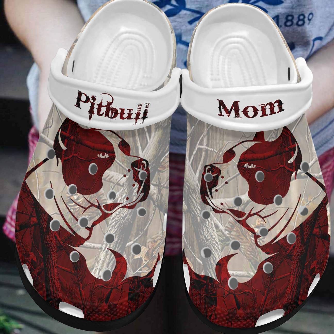 Pitbull Personalized Clog, Custom Name, Text, Color, Number Fashion Style For Women, Men, Kid, Print 3D Cool Pitbull