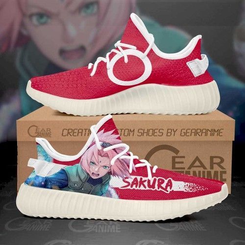 Best Haruno Sakura Yeezy Shoes Naruto Anime Shoes For Sale 1