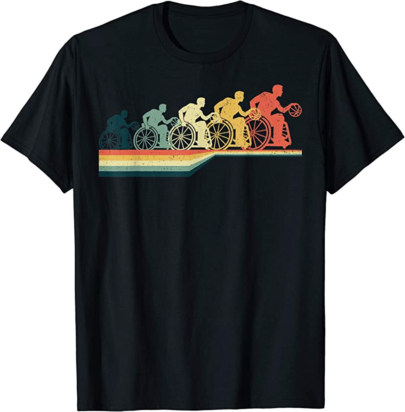 Vintage Retro Style Shirt, WHEELCHAIR BASKETBALL T-Shirt