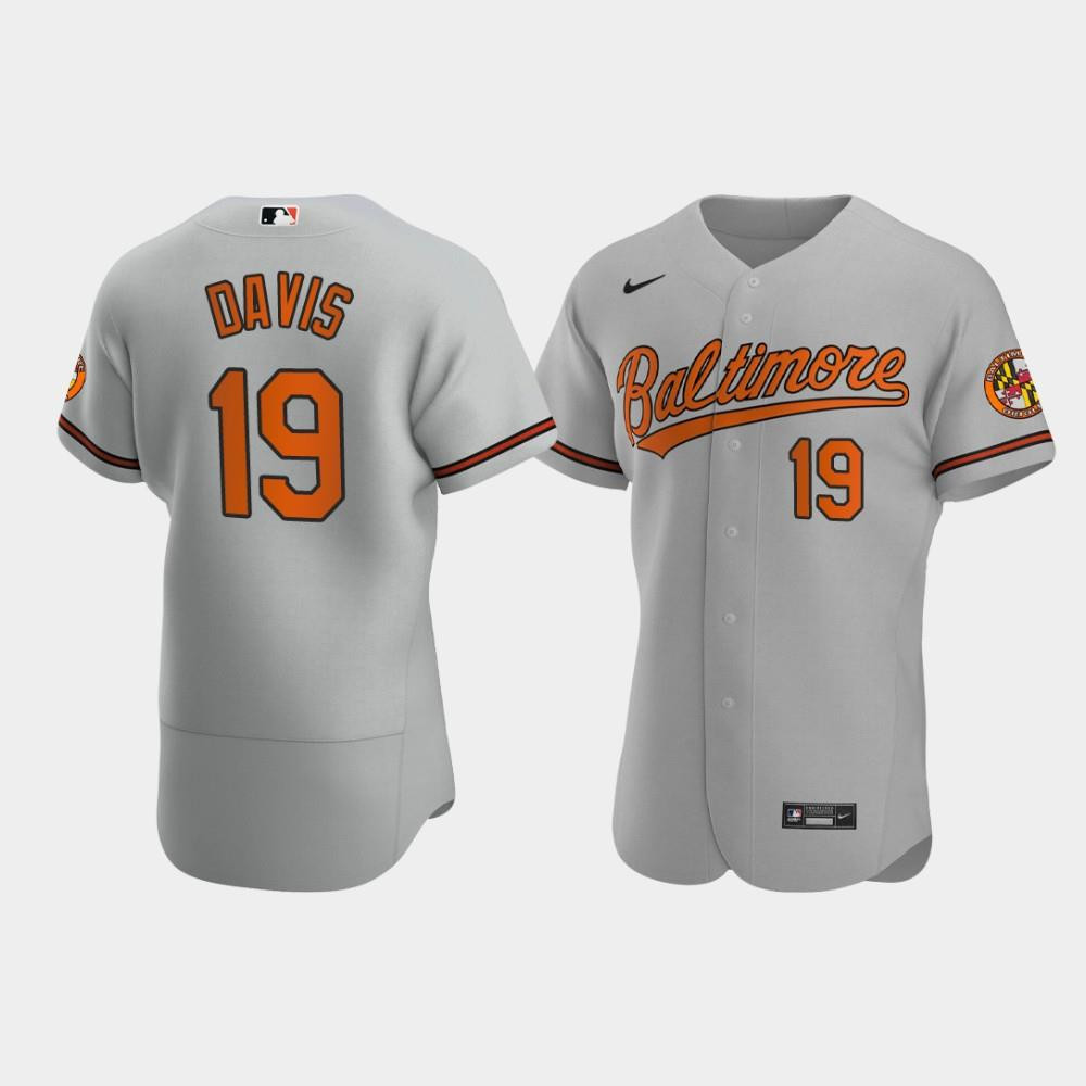 Chris Davis 19 Baltimore Orioles Gray Road Jersey