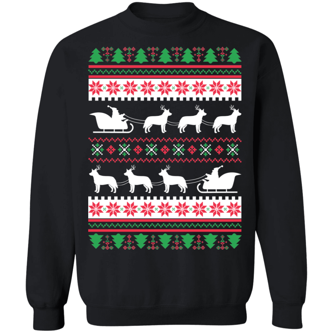 Australian Cattle Dog Santa’S Reindeer Christmas Ugly Ugly Christmas Sweater