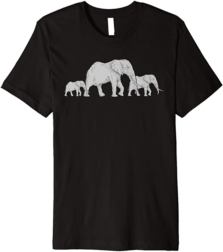 Africa Safari Family Animal Lover Zoo Keeper Elephant Premium T-Shirt