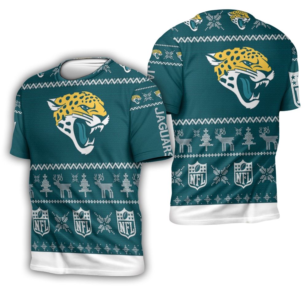 Jacksonville Jaguars Ugly Sweatshirt Christmas 3D 3D T-Shirt