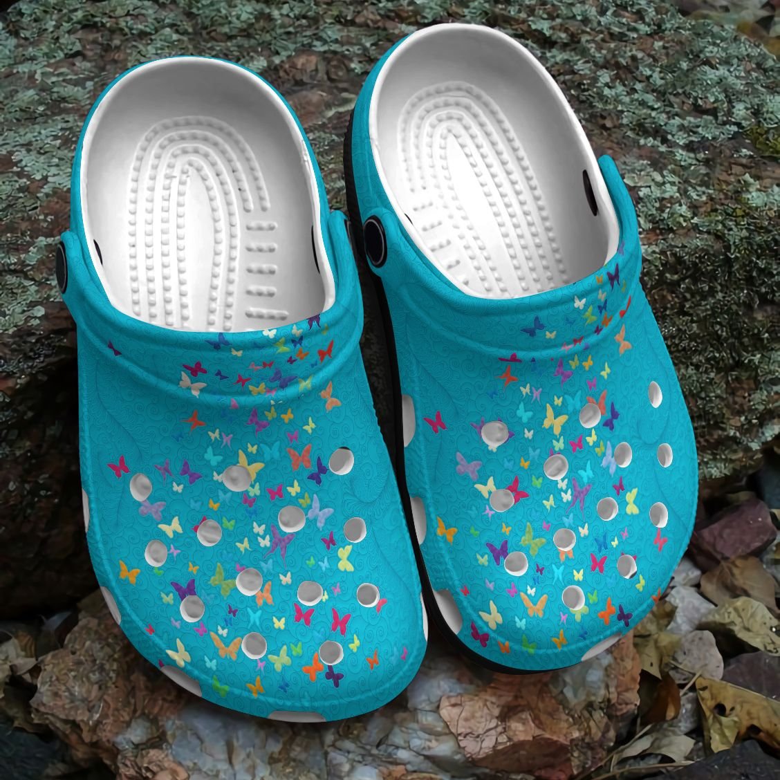 Butterflies Personalized Clog, Custom Name, Text, Color, Number Fashion Style For Women, Men, Kid, Print 3D