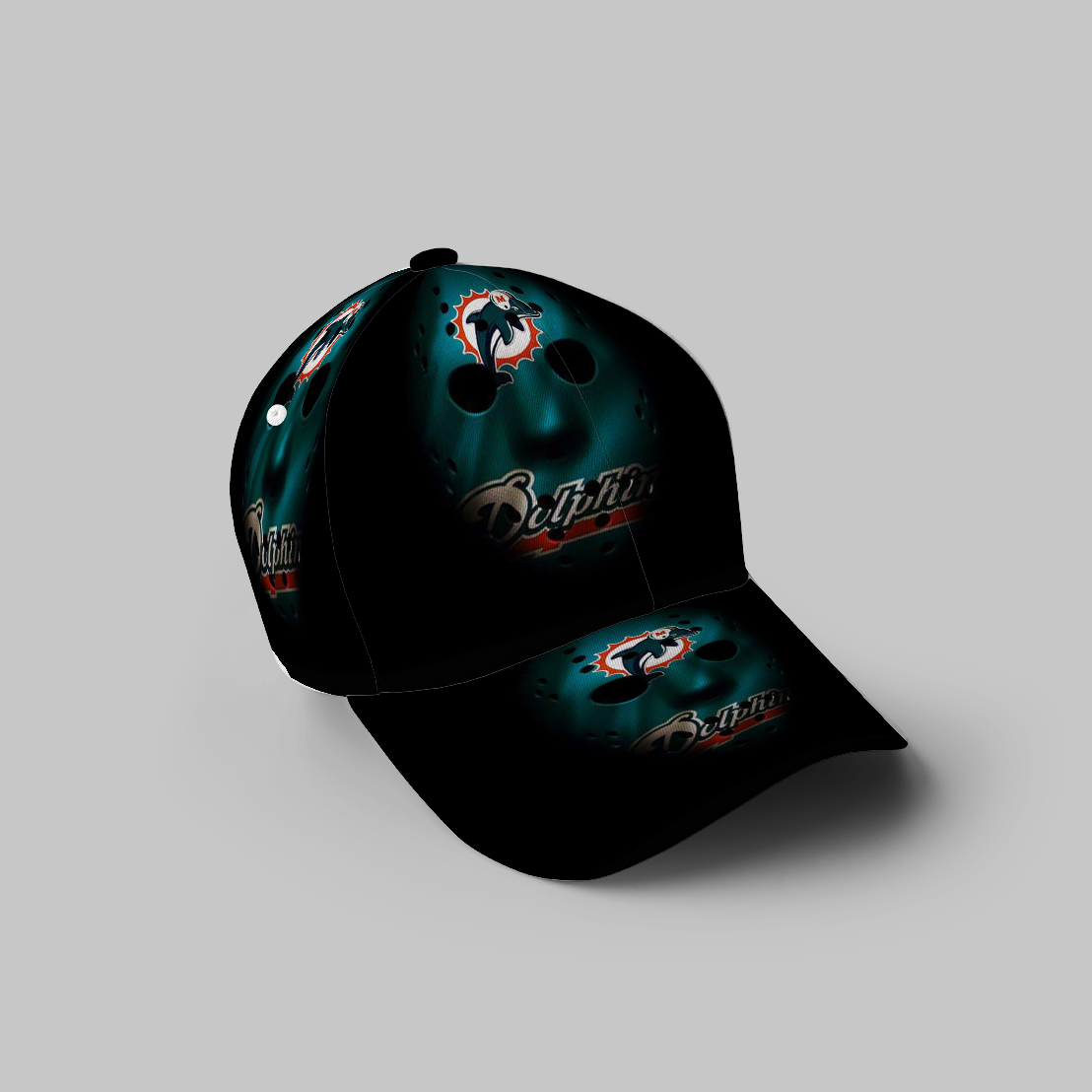 Miami Dolphins Art 1 3D Printing Baseball Cap Classic Hat