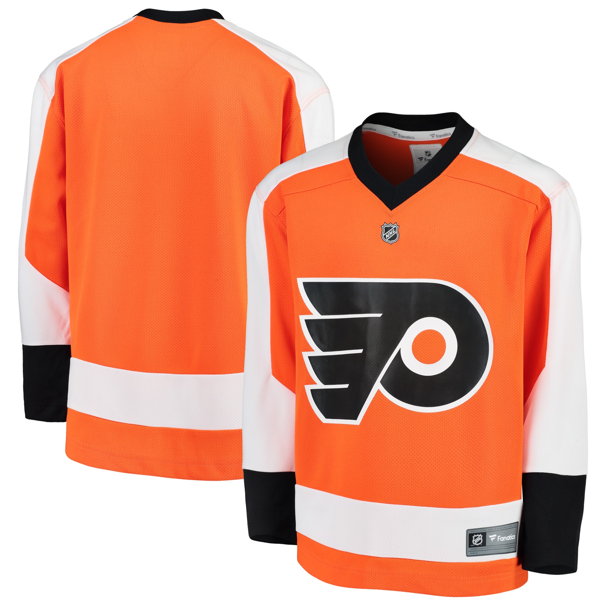 Youth Philadelphia Flyers Orange Home Blank Jersey