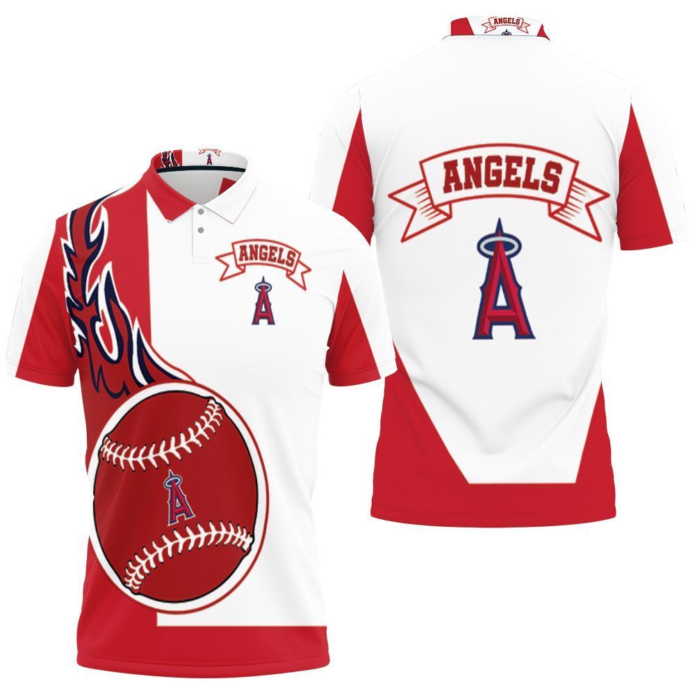 Los Angeles Angels 3D Polo Shirt, Jersey