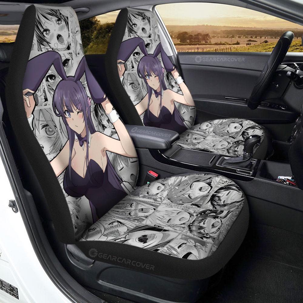 Mai Sakurajima Car Seat Covers Custom Playboy bunny Halloween costume  Girl Senpai Anime Car Accessories